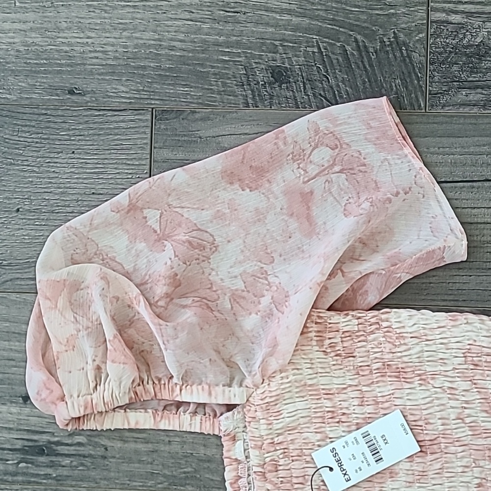 Pink Ribbed Blouse - Picture 3 of 9
